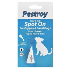 Pestroy Flea and Tick Spot On for Pupies & Small Dogs